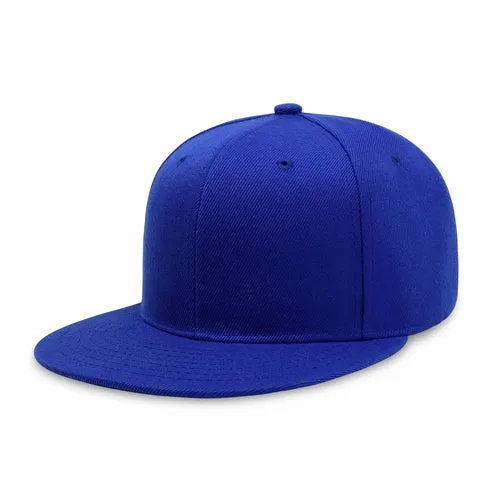 Plain Snapback Flat Cap