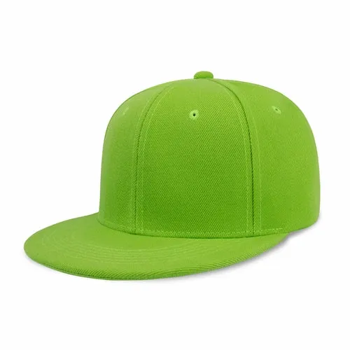 Plain Snapback Flat Cap