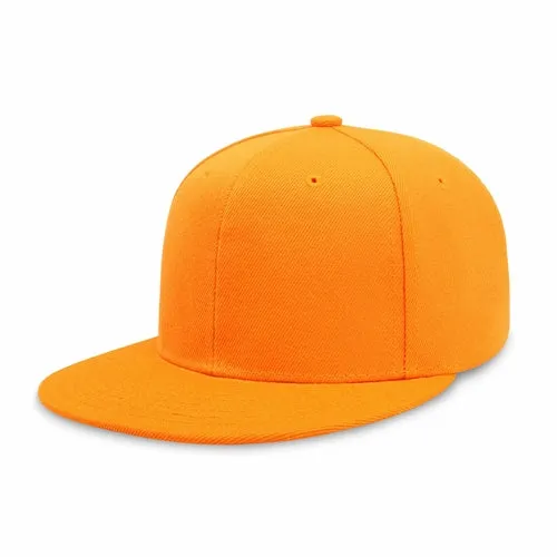Plain Snapback Flat Cap