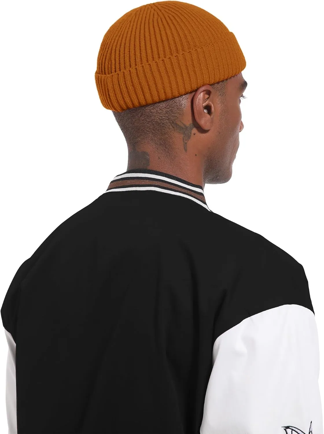 Swag Short Fisherman Beanie for Men Women, Wool Knit Cuffed Fleece Lined Trawler Beanies Winter Warm Hat