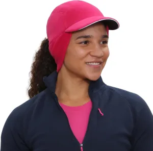 TrailHeads Fleece Ponytail Hat for Women  Trailblazer Reflective Winter Hat with Ponytail Hole for Workouts