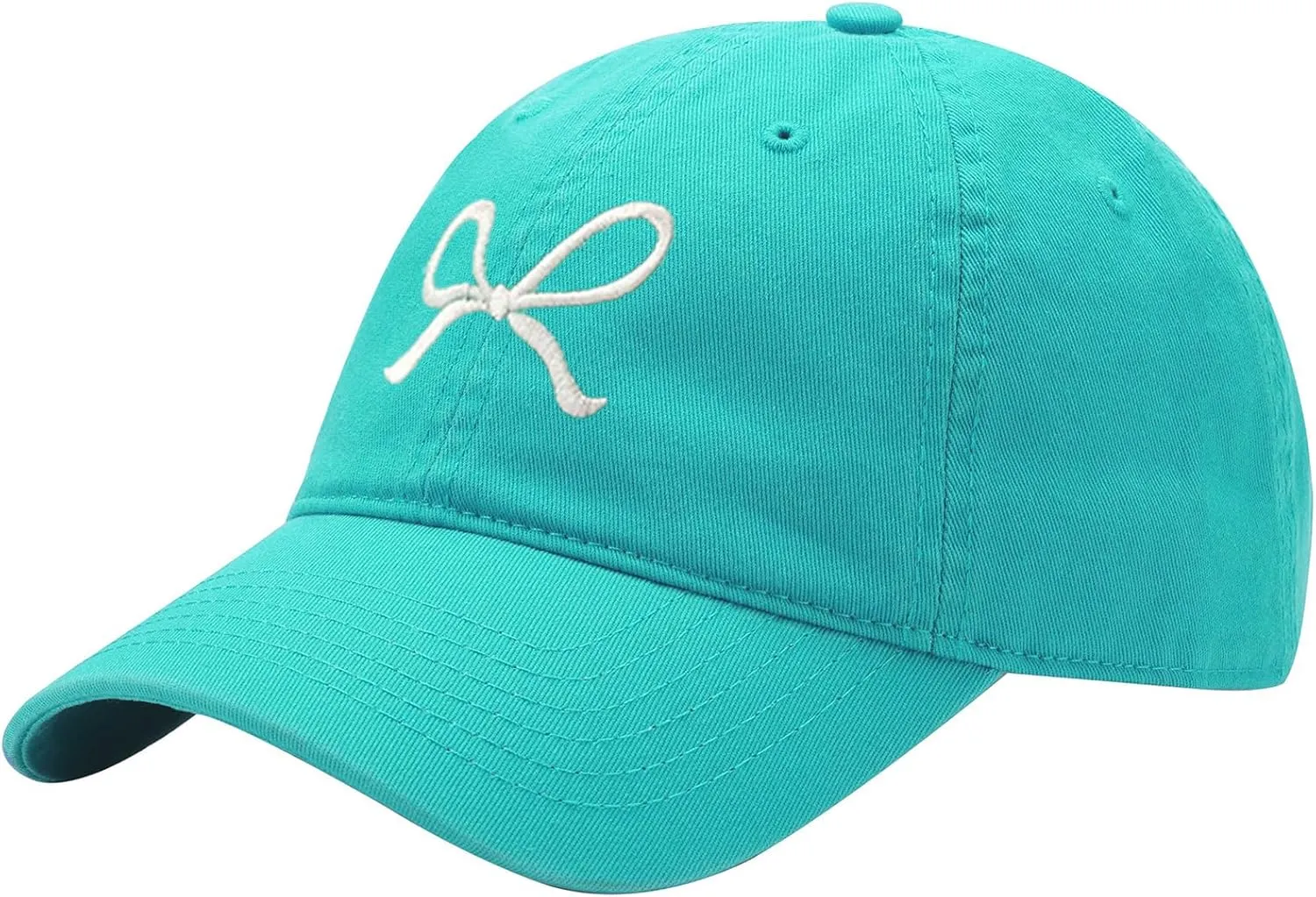 Trendy Bow-Tie Baseball Cap for Women and Men Trucker Hats Y2k Adjustable Fashion Sun Hat with Visor for Hiking & Travel