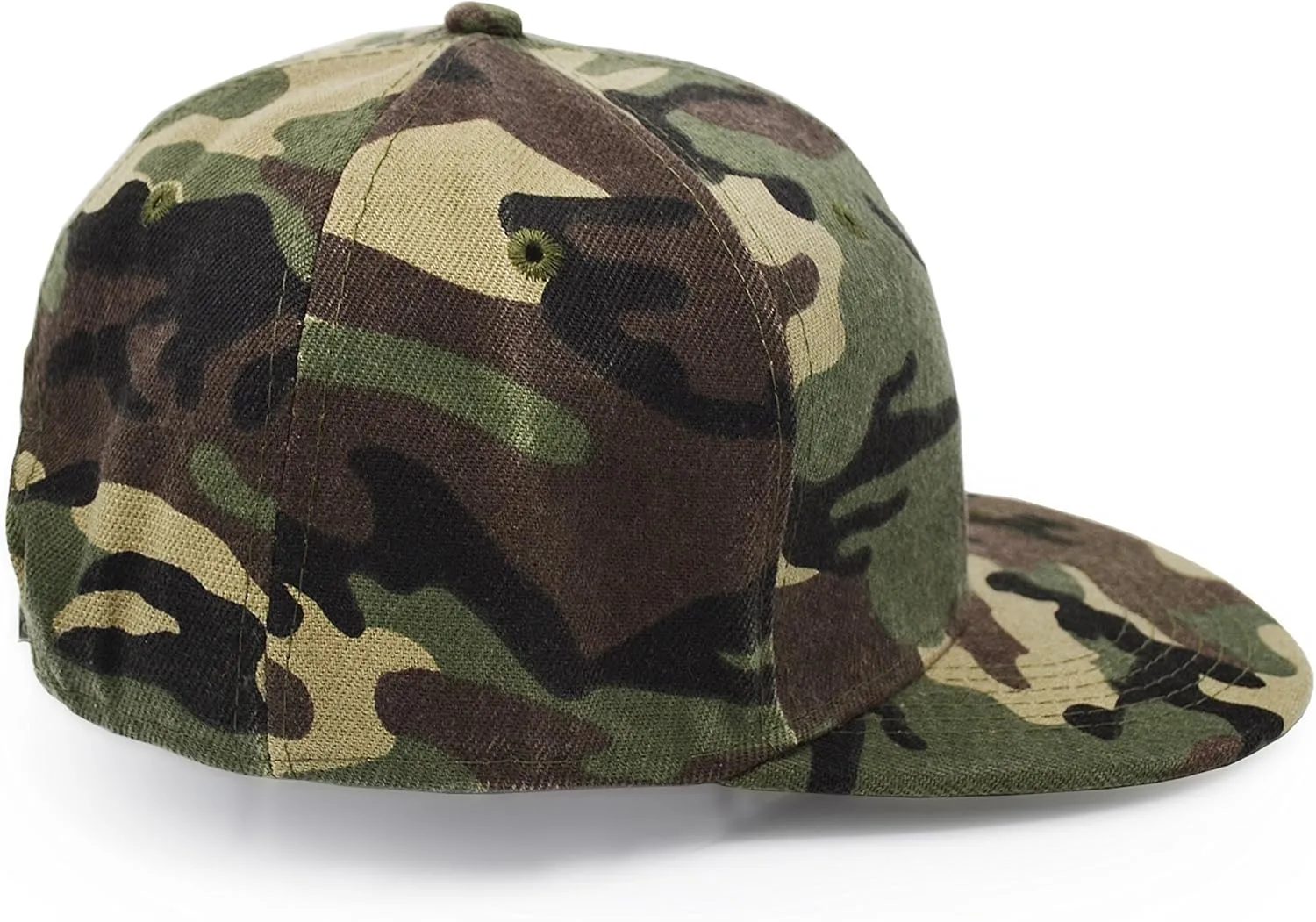 UltraKey Flat Brim Cap, Army Military Camo Baseball Cap Camouflage Hip Hop Flat Bill Plain Snapback Hats