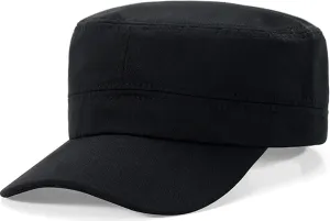 Unisex Cadet Army Cap Flat Top Cap Twill Military Corps Hat for Women Men