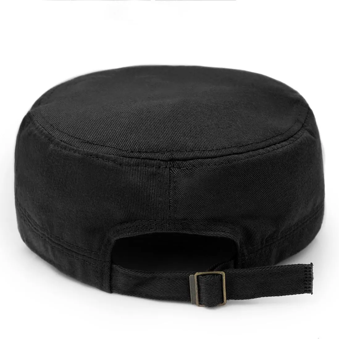Unisex Cadet Army Cap Flat Top Cap Twill Military Corps Hat for Women Men
