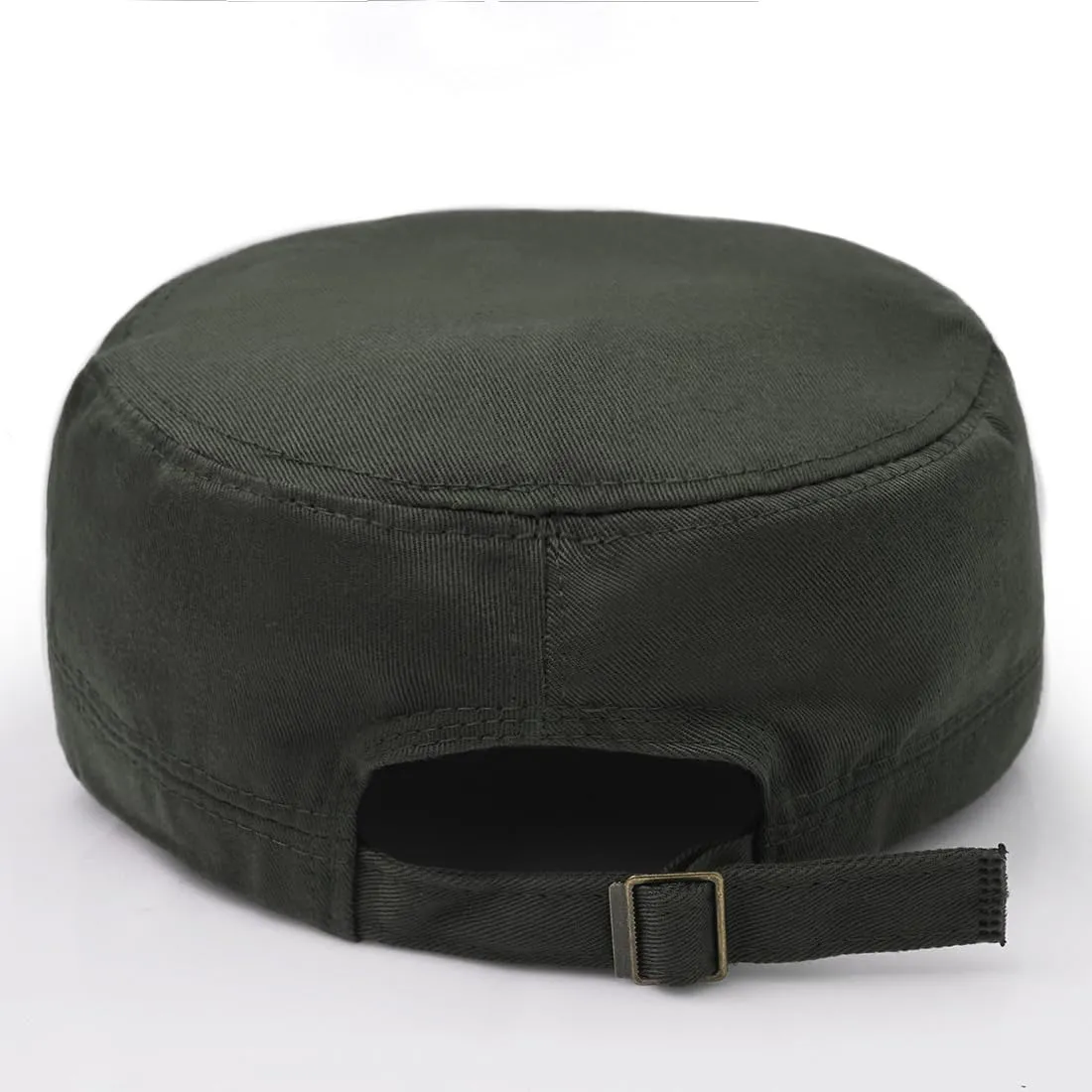 Unisex Cadet Army Cap Flat Top Cap Twill Military Corps Hat for Women Men