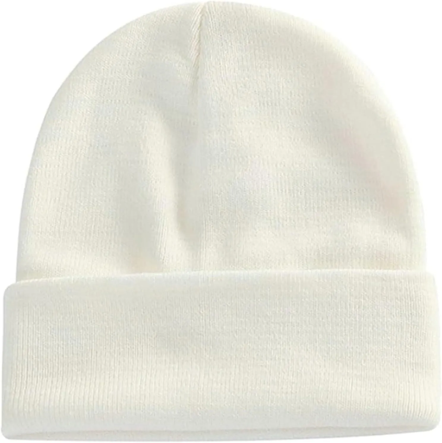 Unisex Solid Knit Cuffed Beanie - for Men and Women Daily Beanies Winter Warm Hat Skull Cap