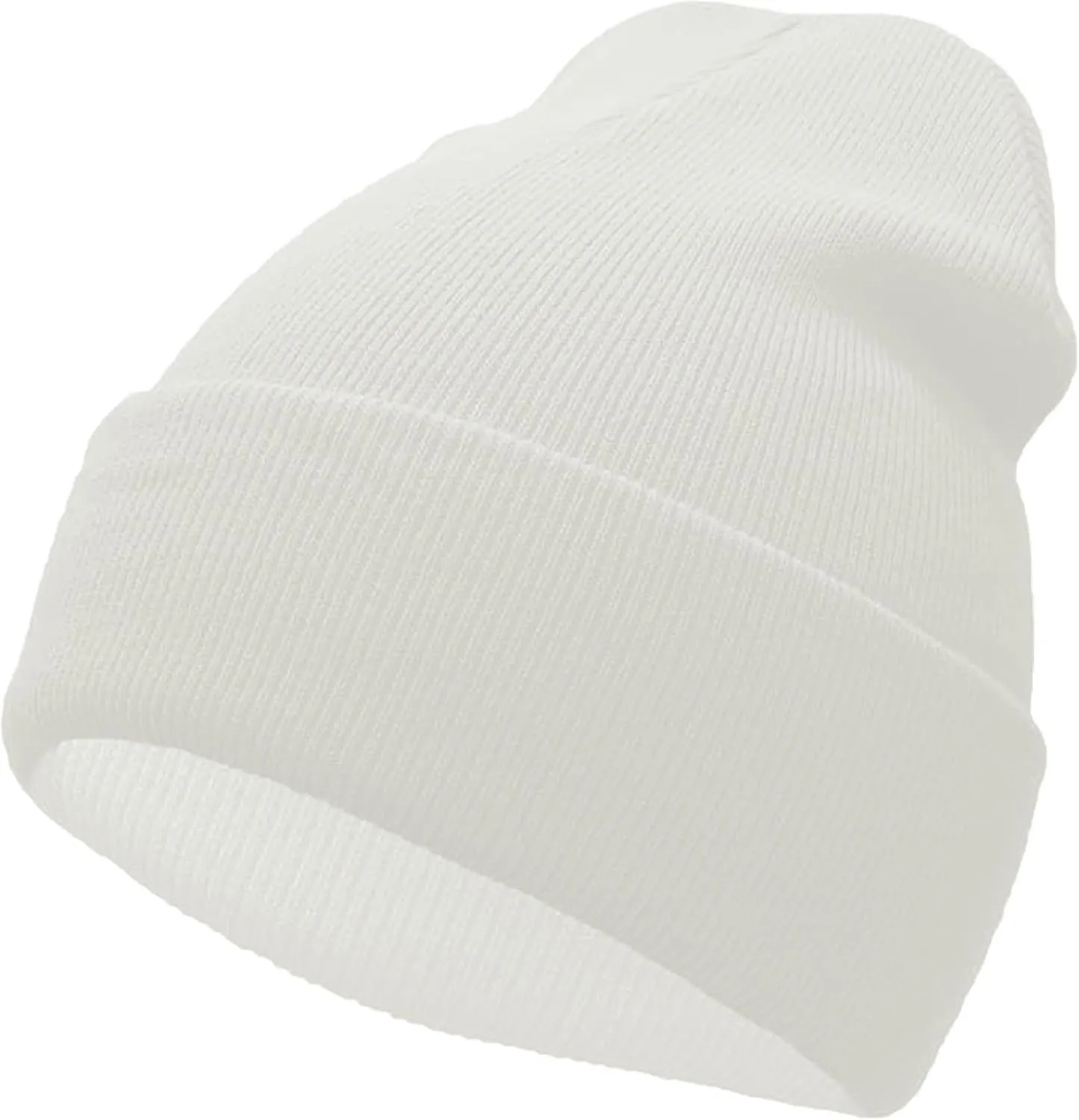 Unisex Solid Knit Cuffed Beanie - for Men and Women Daily Beanies Winter Warm Hat Skull Cap
