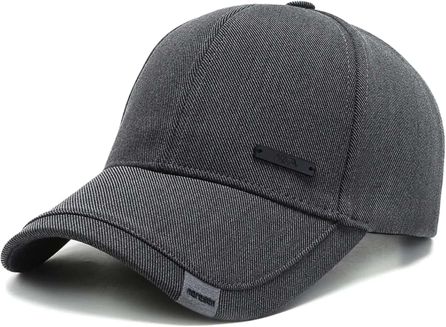 Vintage Cotton Dad Hat with Double Layer Peaks Adjustable Baseball Cap Trendy Trucker Hat for Mens Headwear