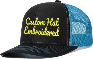 Wholesale Custom Hat Custom Text/Logo Embroidered Hat for Men Women Trucker Hat