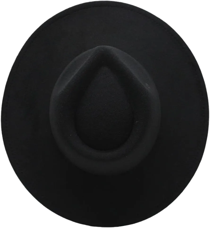 Women's Tweed Autumn And Winter Jazz Hat Adjustable Unisex Fedora 5 56-58cm