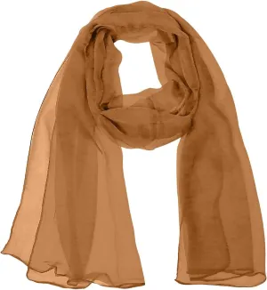 Wrapables Solid Color Silk Long Scarf